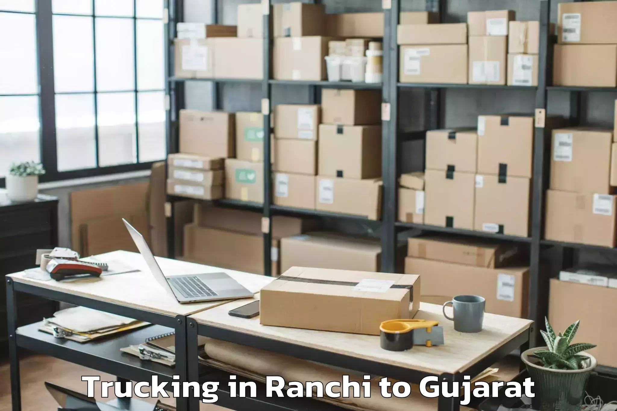 Leading Ranchi to Gujarat Ayurved University Jam Trucking Provider